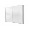 Armoire blanche 2 portes coulissantes sérigraphiée 2m20