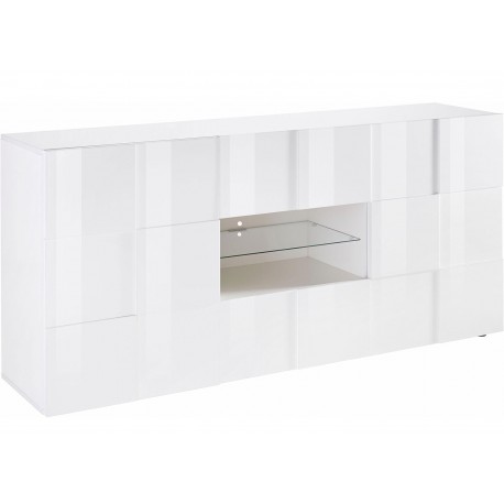 Buffet design blanc laqué 181 cm