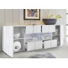 Grand buffet design blanc laqué 241 cm