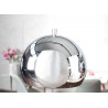 Suspension luminaire design boule chromé