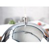 Suspension luminaire design boule chromé