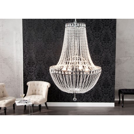 Lustre cristal moderne 110 cm