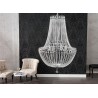 Lustre cristal moderne 110 cm