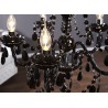 Lustre luminaire baroque noir