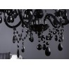 Lustre luminaire baroque noir