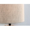 Applique murale luminaire bois flotté et abat jour beige