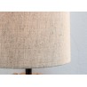 Applique murale luminaire bois flotté et abat jour beige