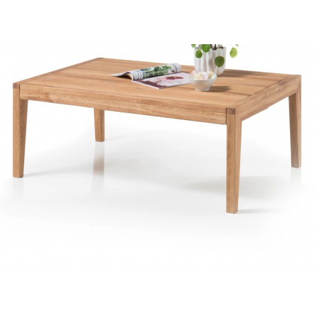 Table basse rectangulaire extensible chêne massif