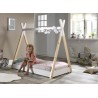 Lit tipi 70x140 cm blanc