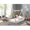 Lit tipi 90x200 cm blanc