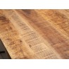 Table à manger bois massif manguier métal rectangulaire 1m80