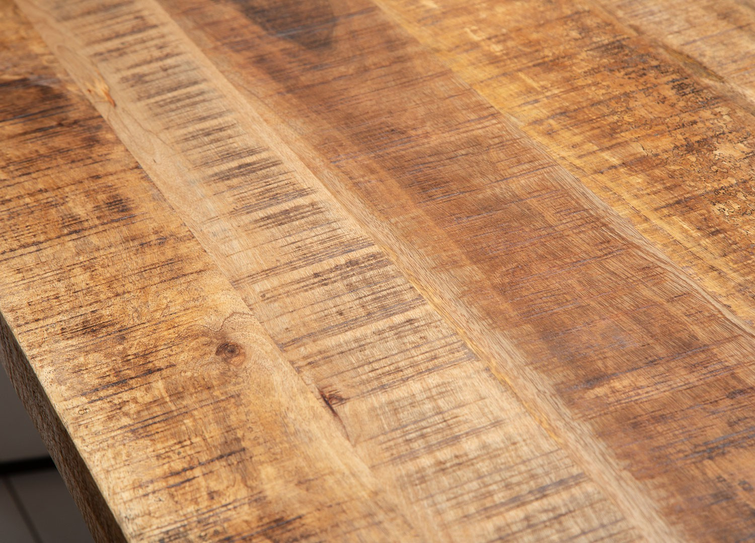 Table à manger rectangulaire en bois massif de manguier Asia - 9191