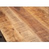 Table à manger bois massif manguier métal rectangulaire 2m
