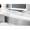 Bureau blanc brillant 120 cm