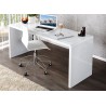 Bureau blanc brillant 120 cm