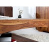 Table basse bois massif sesham 120 cm