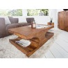 Table basse bois massif sesham 120 cm