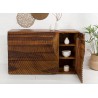 Buffet bois massif 120 cm 1 porte et 3 tiroirs