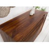 Buffet bois massif 120 cm 1 porte et 3 tiroirs