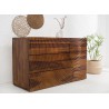 Buffet bois massif 120 cm 1 porte et 3 tiroirs