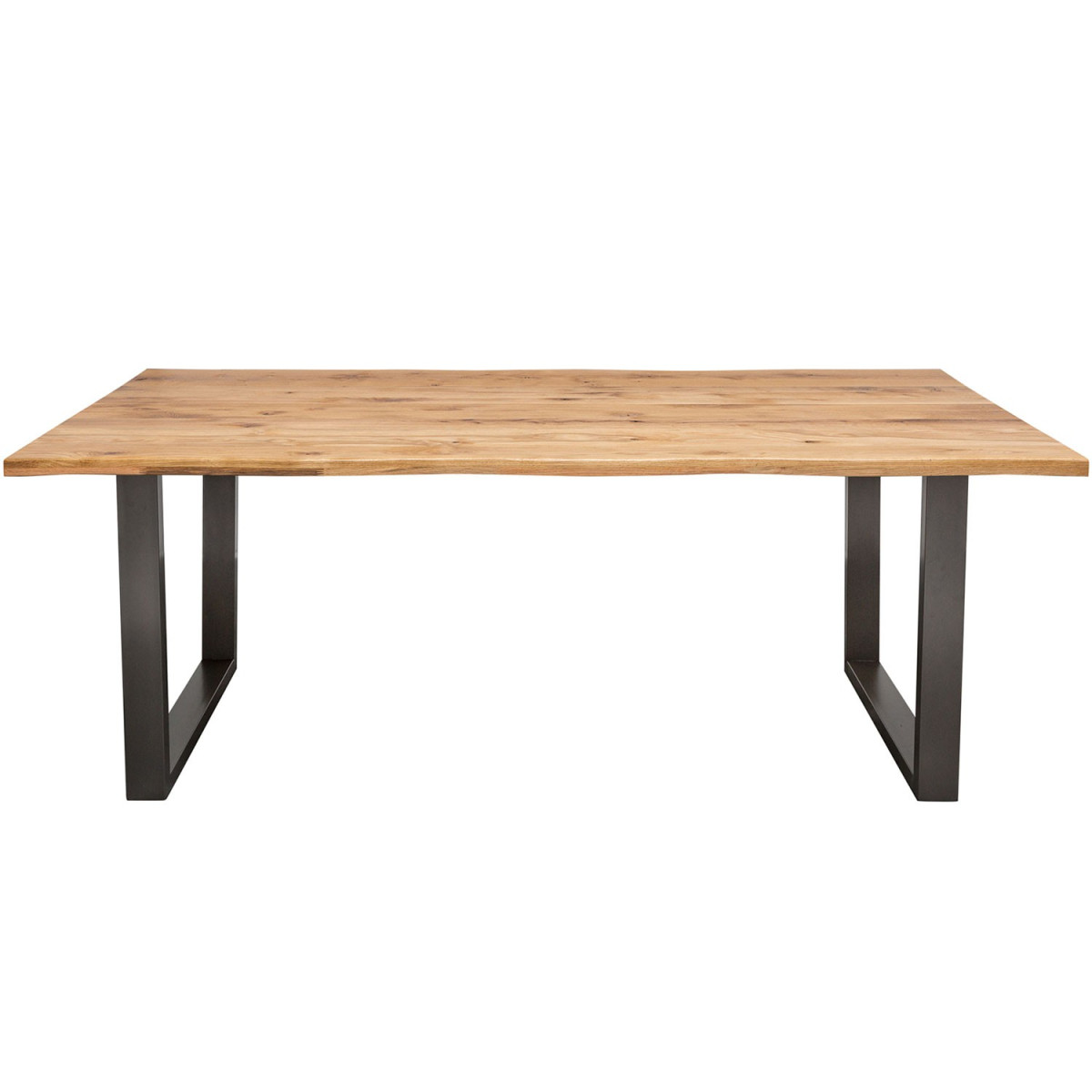 Table de salle à manger bois et massif et métal 180 cm