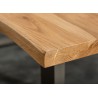 Table de salle à manger bois et massif et métal 200 cm