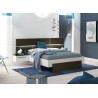 Meubles de chambre adulte gris anthracite et blanc