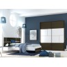 Meubles de chambre adulte gris anthracite et blanc