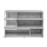 Meuble buffet design anthracite et bois