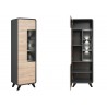 Meuble tv scandinave moderne chêne et anthracite