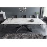 Table à manger extensible céramique 180-260 cm aspect marbre