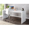 Bureau blanc brillant 140 cm