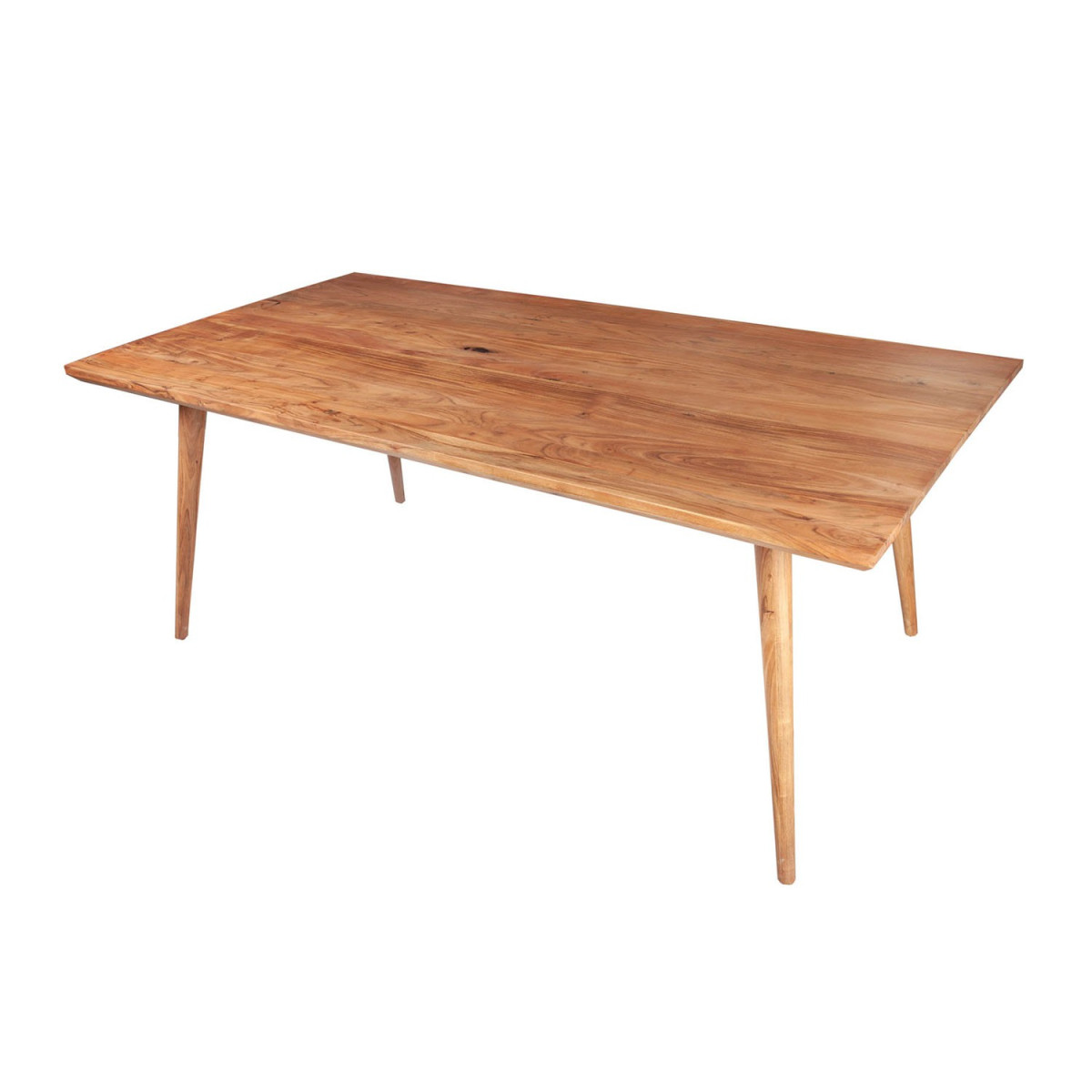 Table à manger en bois massif d'acacia 6 personnes