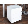 Bureau blanc brillant 120 cm