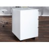 Bureau blanc brillant 120 cm