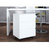 Bureau blanc brillant 120 cm