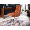 Fauteuil de bureau marron style anglais