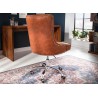 Fauteuil de bureau marron style anglais