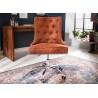 Fauteuil de bureau marron style anglais