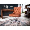 Fauteuil de bureau marron style anglais