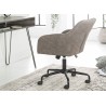 Chaise de bureau velours taupe