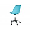 Chaise de bureau réglable en hauteur bleu turquoise