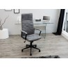 Fauteuil de bureau avec accoudoirs gris