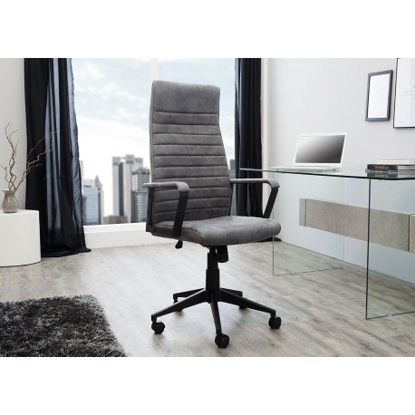 Fauteuil de bureau avec accoudoirs gris