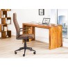 Fauteuil de bureau avec accoudoirs marron