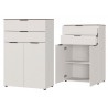 Meuble de rangement de bureau porte et tiroirs
