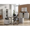 Armoire de classement pour bureau noyer et cachemire