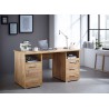 Bureau de travail avec rangement chêne navarra