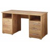 Bureau de travail avec rangement chêne navarra