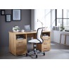 Bureau de travail avec rangement chêne navarra
